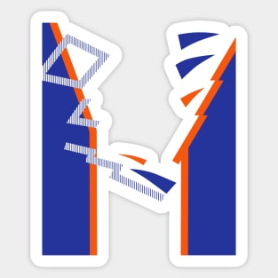 Luton Town Retro 1991 - 92 White Blue Orange Home Sticker